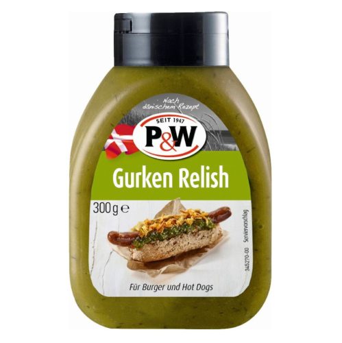 P&W uborka ízű üveges öntet, 255 ml