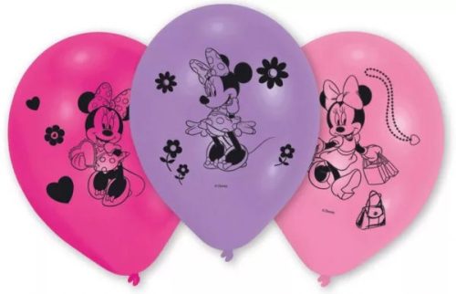 Disney Minnie Fashion léggömb, lufi 10 db-os 10 inch (25,4cm) 