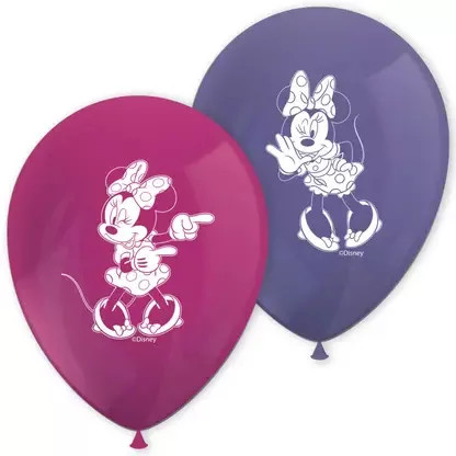 Disney Minnie Junior léggömb, lufi 8 db-os 