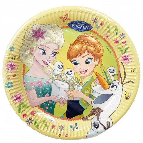 Disney Jégvarázs Fever papírtányér 8 db-os 23 cm 