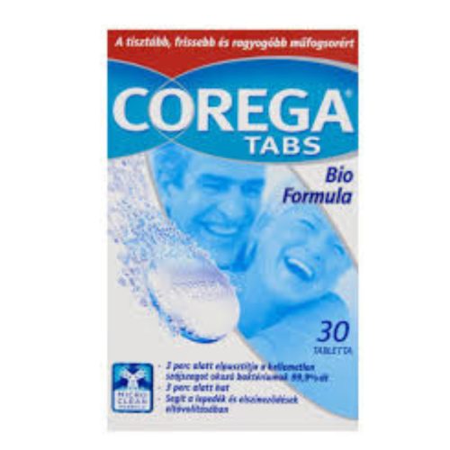 Corega tabs műfogsor tisztító tabletta 30 db