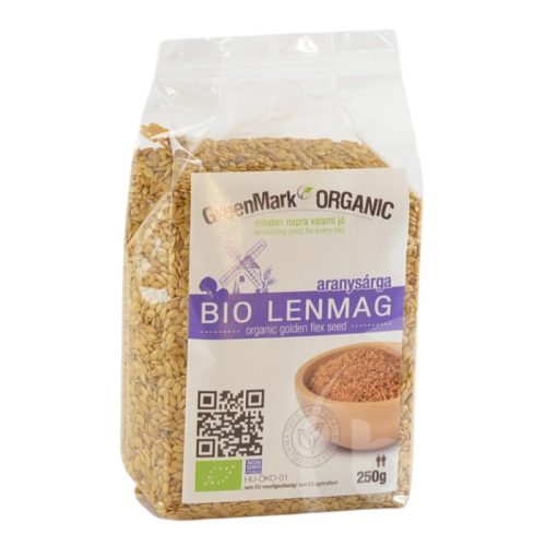 Greenmark bio lenmag aranysárga 250 g