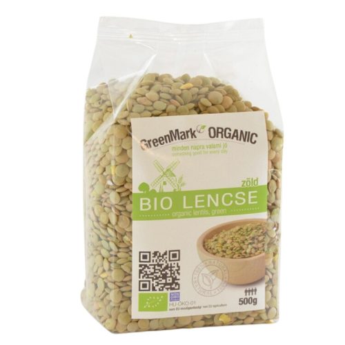 Greenmark bio lencse zöld 500 g