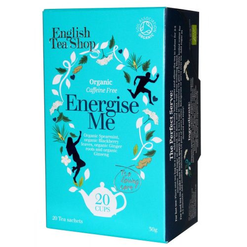 English Tea Shop wellness bio tea energise me koffein mentes 20x1.5g 30 g