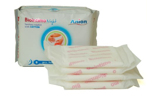 Biointimo night anion éjjeli intimbetét 8 db