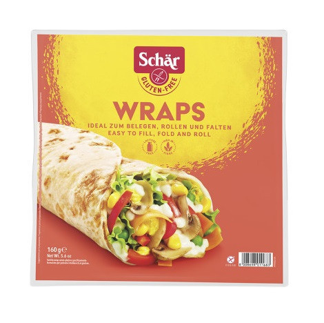 Schär gluténmentes wraps tortilla lap 160 g