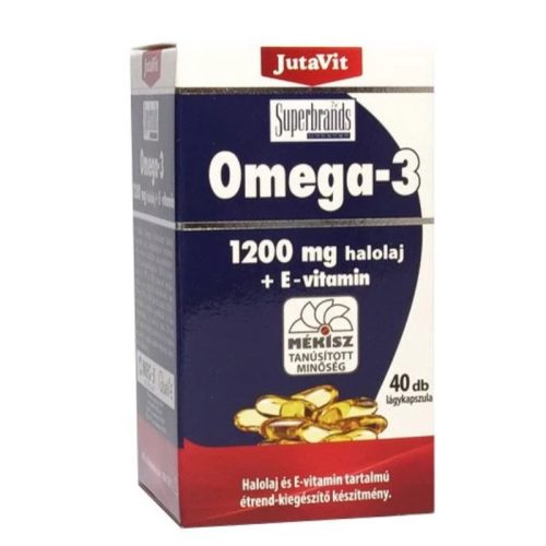 Jutavit omega-3 halolaj + e-vitamin 1200 mg 40 db