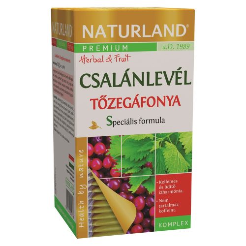 Naturland csalánlevél tőzegáfonya tea 20x1,2g 24 g