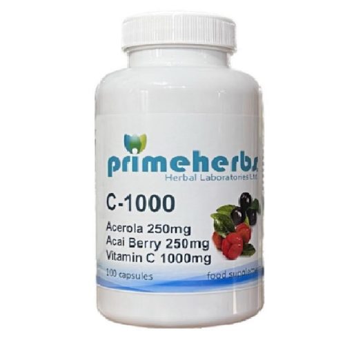 Primeherbs C-1000mg+acerola 250mg+acai 250mg 100db