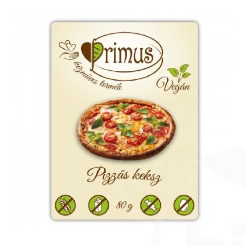 Primus vegán pizzás keksz 80 g