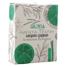 Olivia Natural menta-teafa sampon szappan 90 g