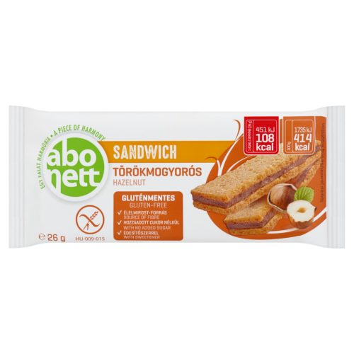 Abonett sandwich mogyorós 26 g