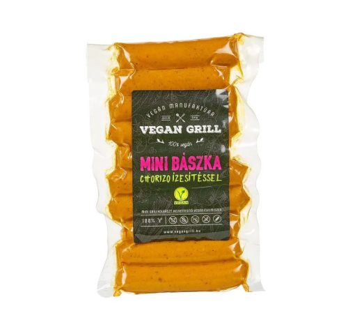 Vegan grill mini bászka chorizo ízesítéssel 180 g