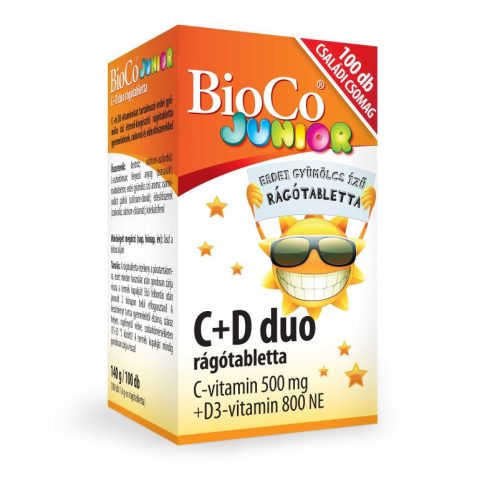 Bioco c+d duo junior rágótabletta 100 db