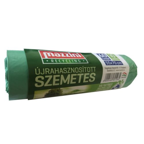 Mazzini újrahasznosított szemeteszsák 60L 10 db