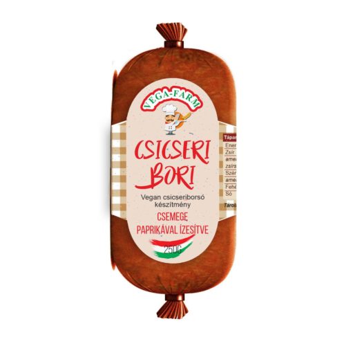 Vega Farm csicseri bori füstölt vegan csicseriborsó készitmény csemege paprikával 250 g