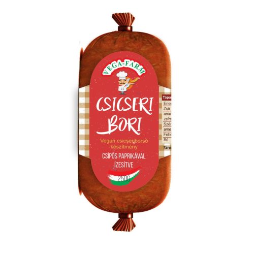 Vega Farm csicseri bori füstölt vegan csicseriborsó készitmény csípős paprikával 250 g