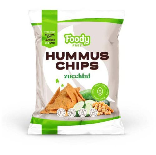 Foody Free gluténmentes hummus chips cukkinivel 50 g