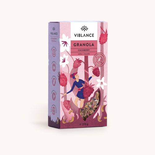 Viblance granola málnával és kesudióval 275 g