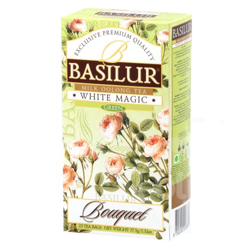 Basilur bouquet white magic tejes oolong tea 25 filter 37,5 g