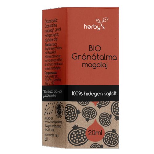 Herbys bio gránátalma magolaj hidegen sajtolt 20 ml