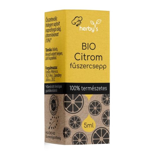 Herbys bio citrom fűszercsepp 5 ml