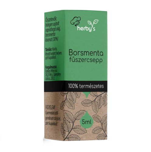 Herbys borsmenta fűszercsepp 5 ml