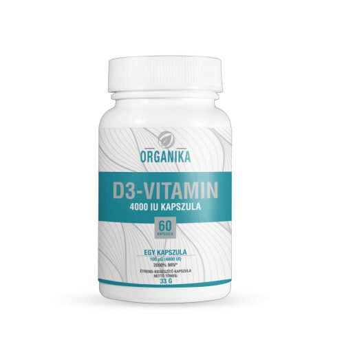 Organika d3-vitamin 4000 iu kapszula 60 db