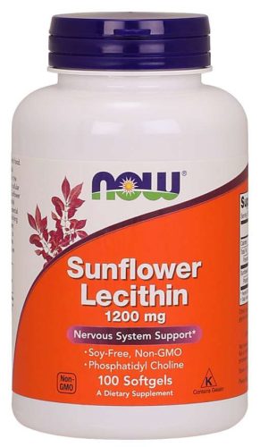 Now sunflower lecithin kapszula 1200mg 100 db