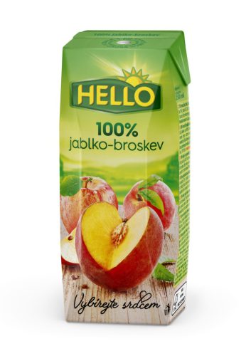 Hello alma-őszibaracklé 100% 250 ml