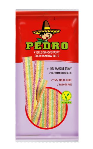 Pedro rainbow belt gumicukor vegán 80 g