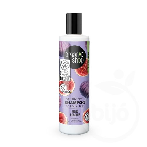 Organic Shop bio sampon volumennövelő fügével és csipkebogyóval 280 ml