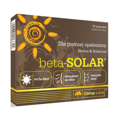 Olimp Labs beta solar barna bőr támogató kapszula 30 db