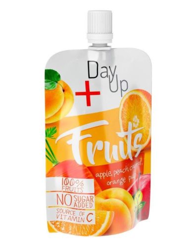 Day Up fruits almapüré barackkal, sárgarépával, narancsdarabokkal és c-vitaminnal 100 g