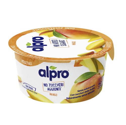 Alpro szójagurt mangós hozzáadott cukrot nem tartalmaz 135 g