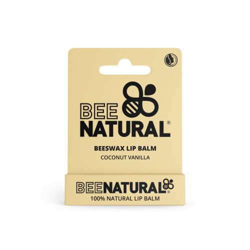 Bee Natural kókusz vanília illatú natúr méhviasz ajakbalzsam 4 g