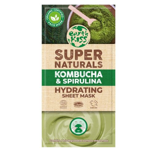 Earth Kiss supernaturals kombucha és spirulina textilmaszk 1 db