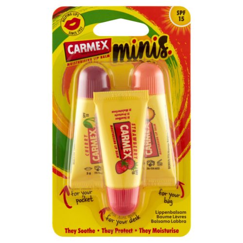 Carmex ajakápoló mini pack (eper, cseresznye, ananász-menta) 3x5g 15 g