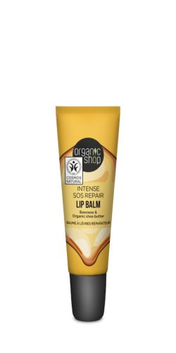 Organic Shop bio ajakbalzsam collagen filler méhviasszal és shea vajjal 10 ml