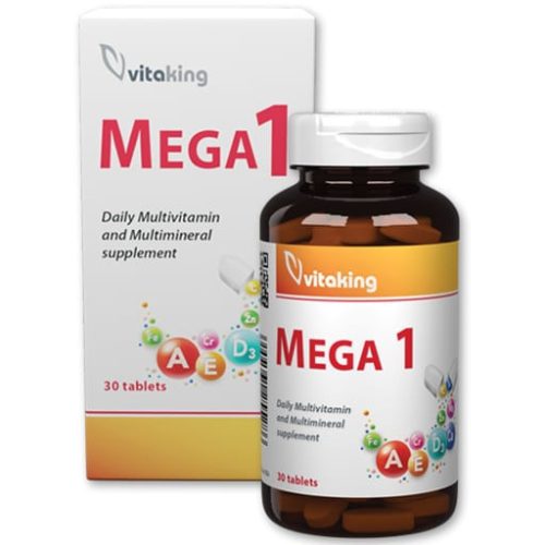 Vitaking mega 1 multivitamin étrend-kiegészítő tabletta 30 db