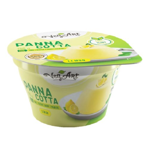 Vegart vegán panna cotta jellegű növényi desszert készítmény citrom 150 g (22512)