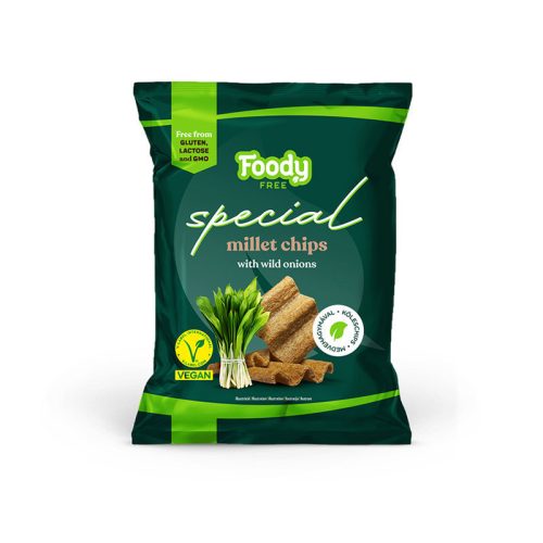 Foody Free gluténmentes special köles chips medvehagymával 45 g