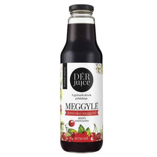 Dér juice meggylé 100%  750 ml