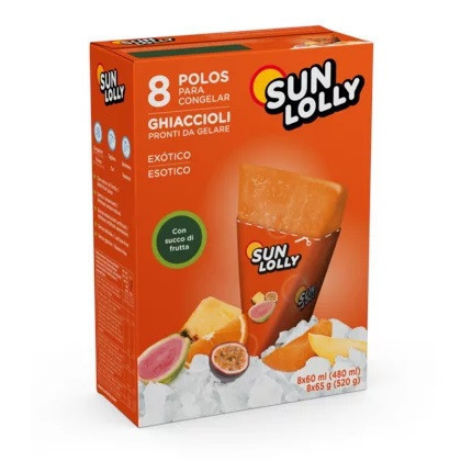 Sunlolly glutén- és laktózmentes jégkrém egzotikus 8x60ml 480 ml