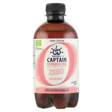 Captain bio kombucha élőflórás ital zero málna ízesítéssel 400 ml