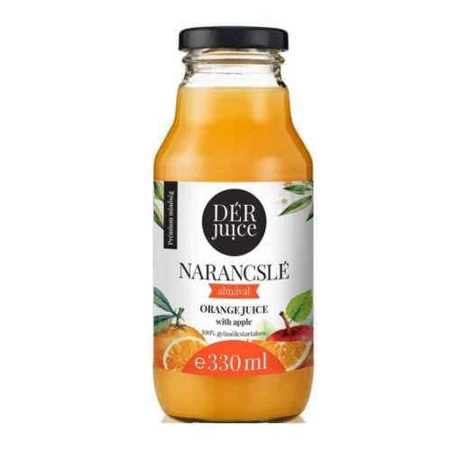 Dér juice narancslé almával 100% 330 ml