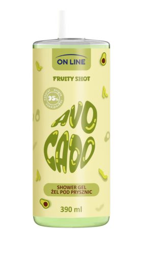 On Line tusfürdő fruity shot avokádó 390 ml