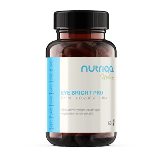 Nutriqa eye bright pro szem egészsége kúra vegán kapszula 60 db