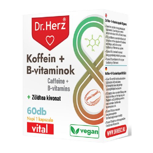 Dr.herz koffein+b-vitaminok kapszula 60 db