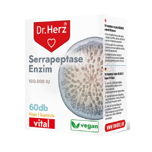 Dr.herz serrapeptase enzim 100000iu kapszula 60 db